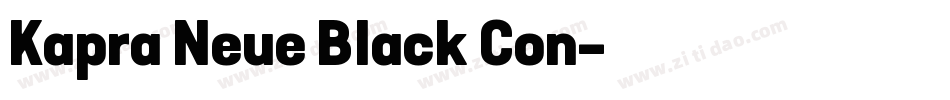 Kapra Neue Black Con字体转换